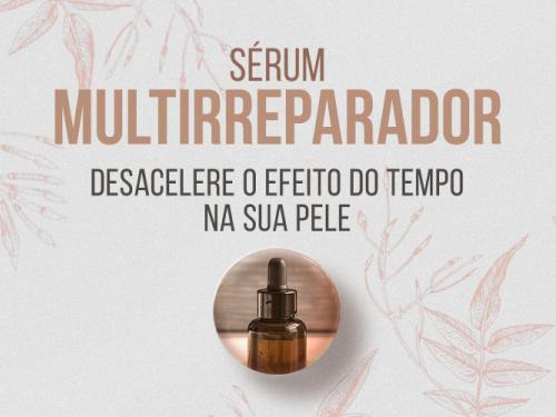 Sérum multirreparador 3 em 1: tratamento para rugas